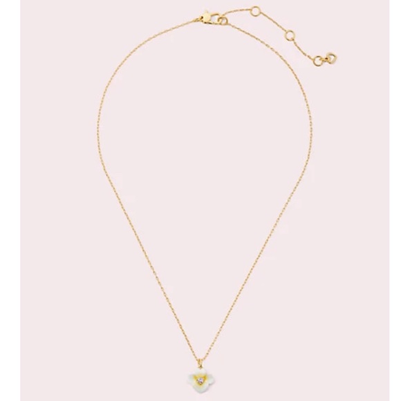 Kate Spade ♠️ Precious Pansy Mini Pendant - Picture 4 of 10